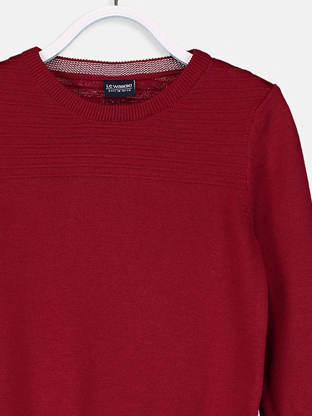 Kırmızı Bisiklet Yaka Erkek Çocuk Kazak-2