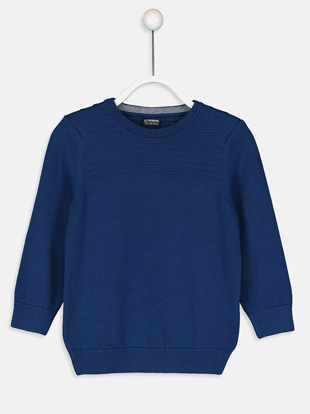 Lacivert Bisiklet Yaka Erkek Çocuk Kazak