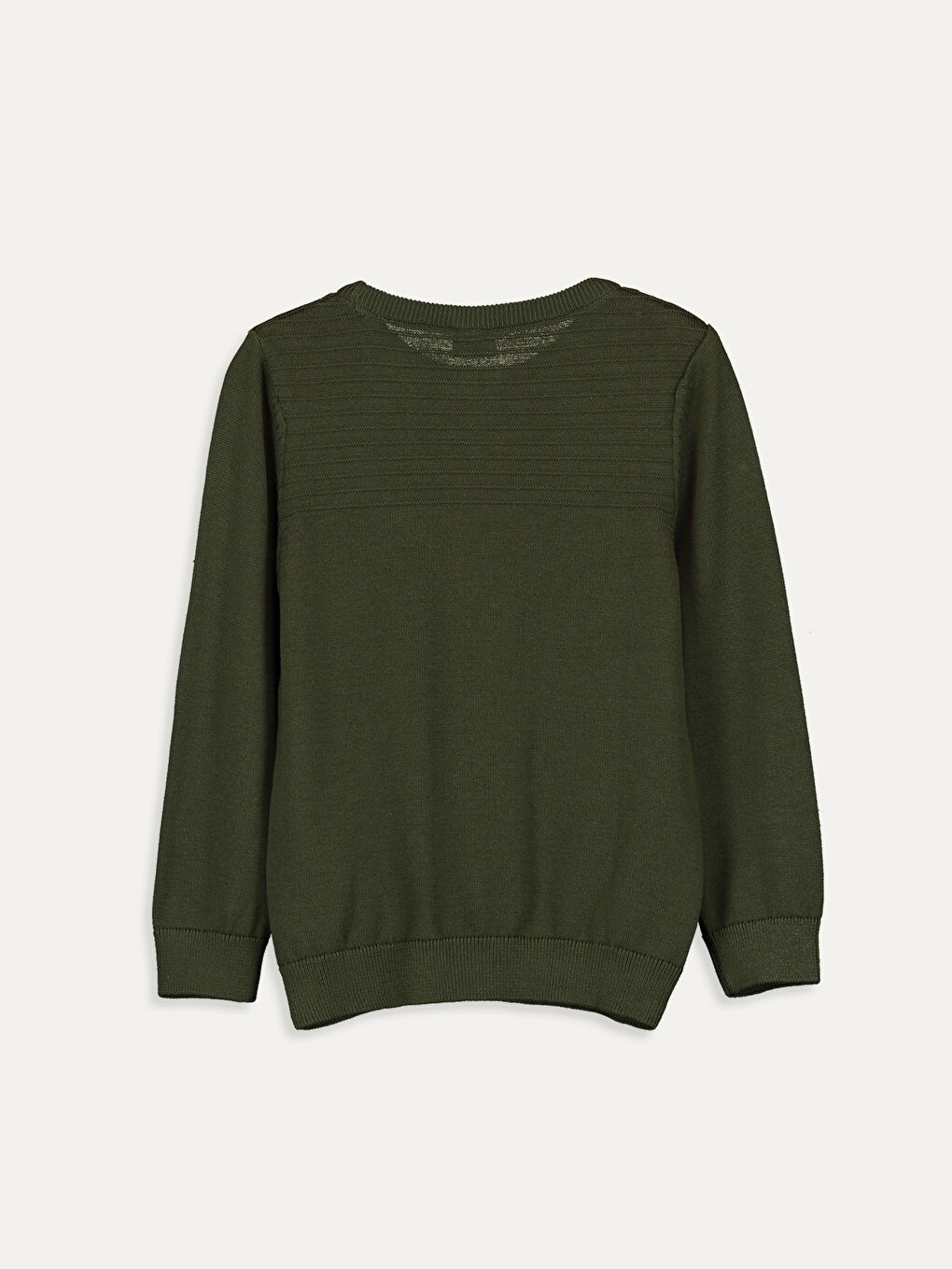 Yeşil Bisiklet Yaka Erkek Çocuk Kazak-1