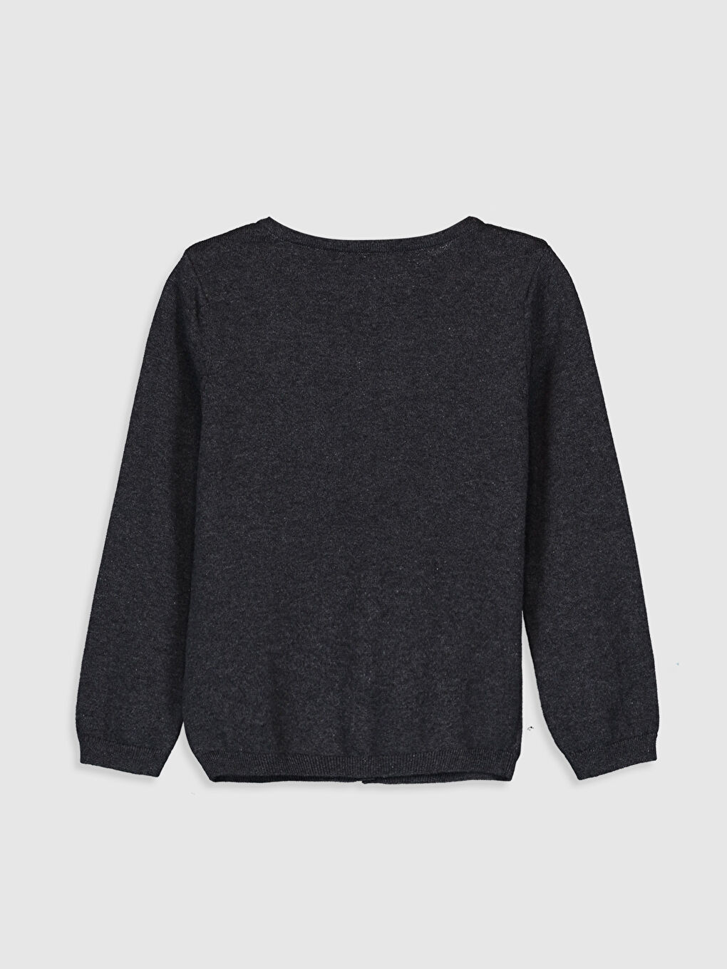 Кардиган з круглим вирізом та довгим рукавом для дівчаток-1