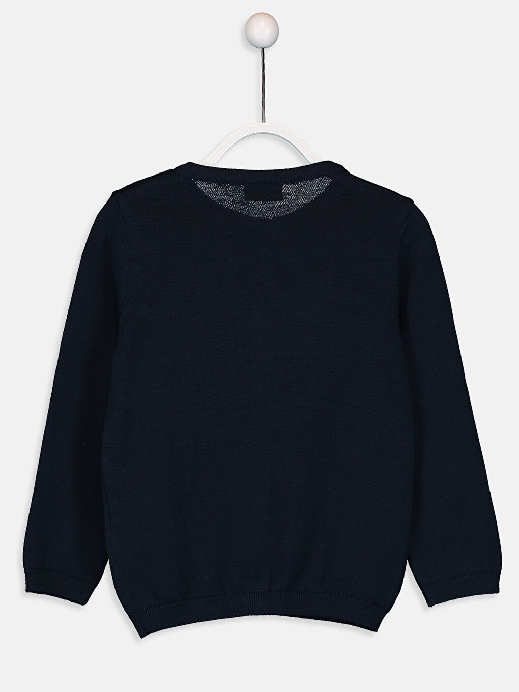 Кардиган з круглим вирізом та довгим рукавом для дівчаток-1