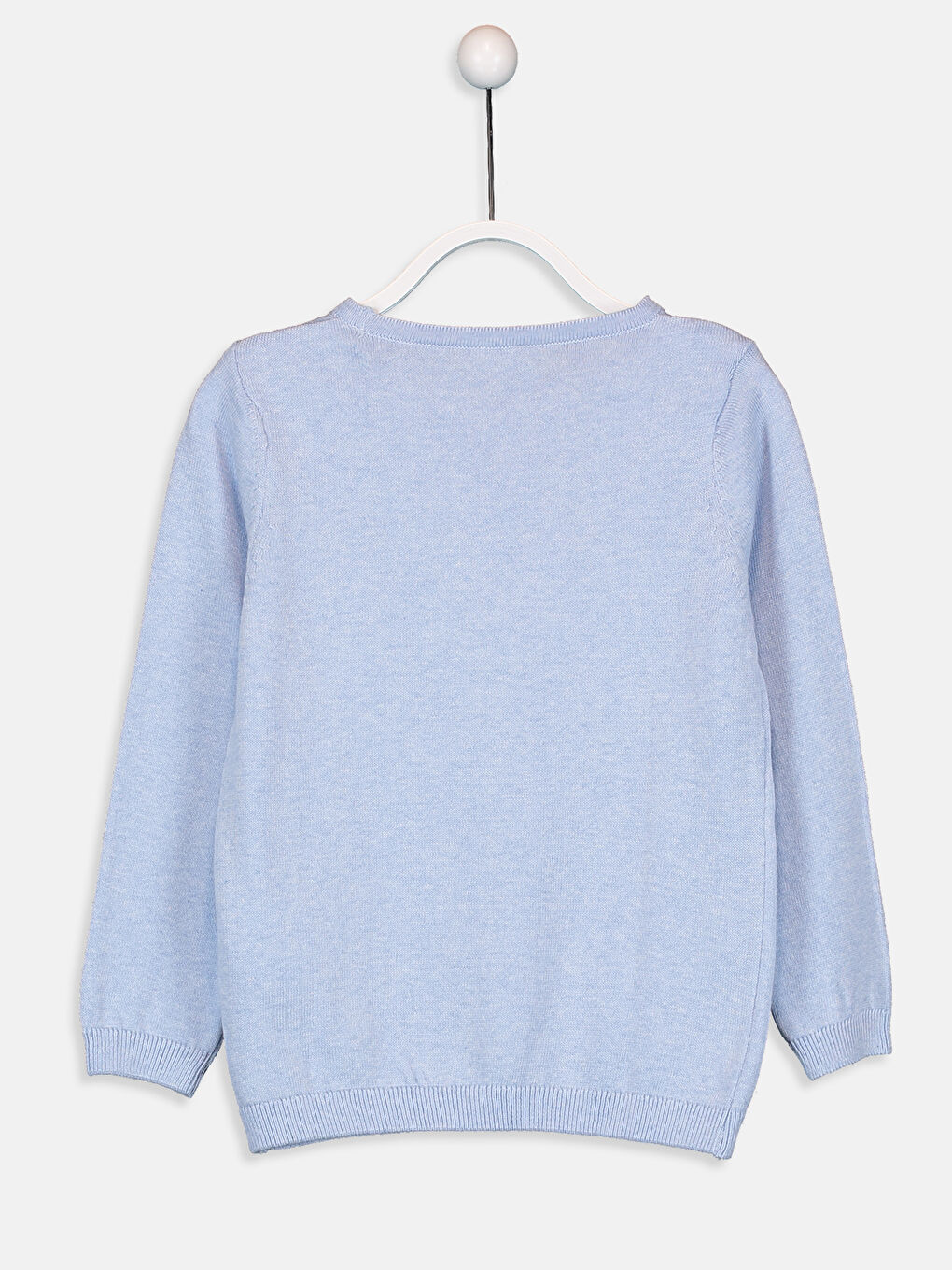 Mavi Bisiklet Yaka Uzun Kollu Kız Çocuk Kazak-1