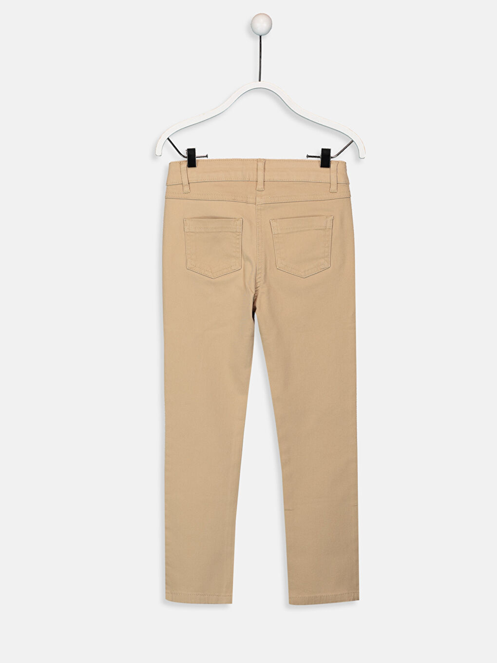 Bej Skinny Gabardin Kız Çocuk Pantolon-1