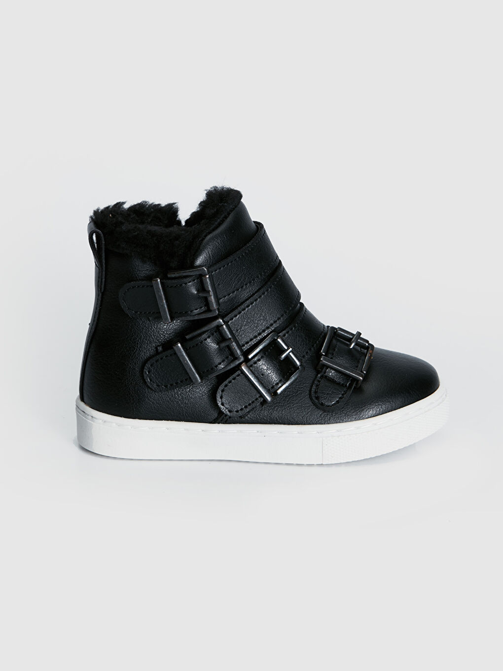 Siyah Tokalı Kız Çocuk Sneaker