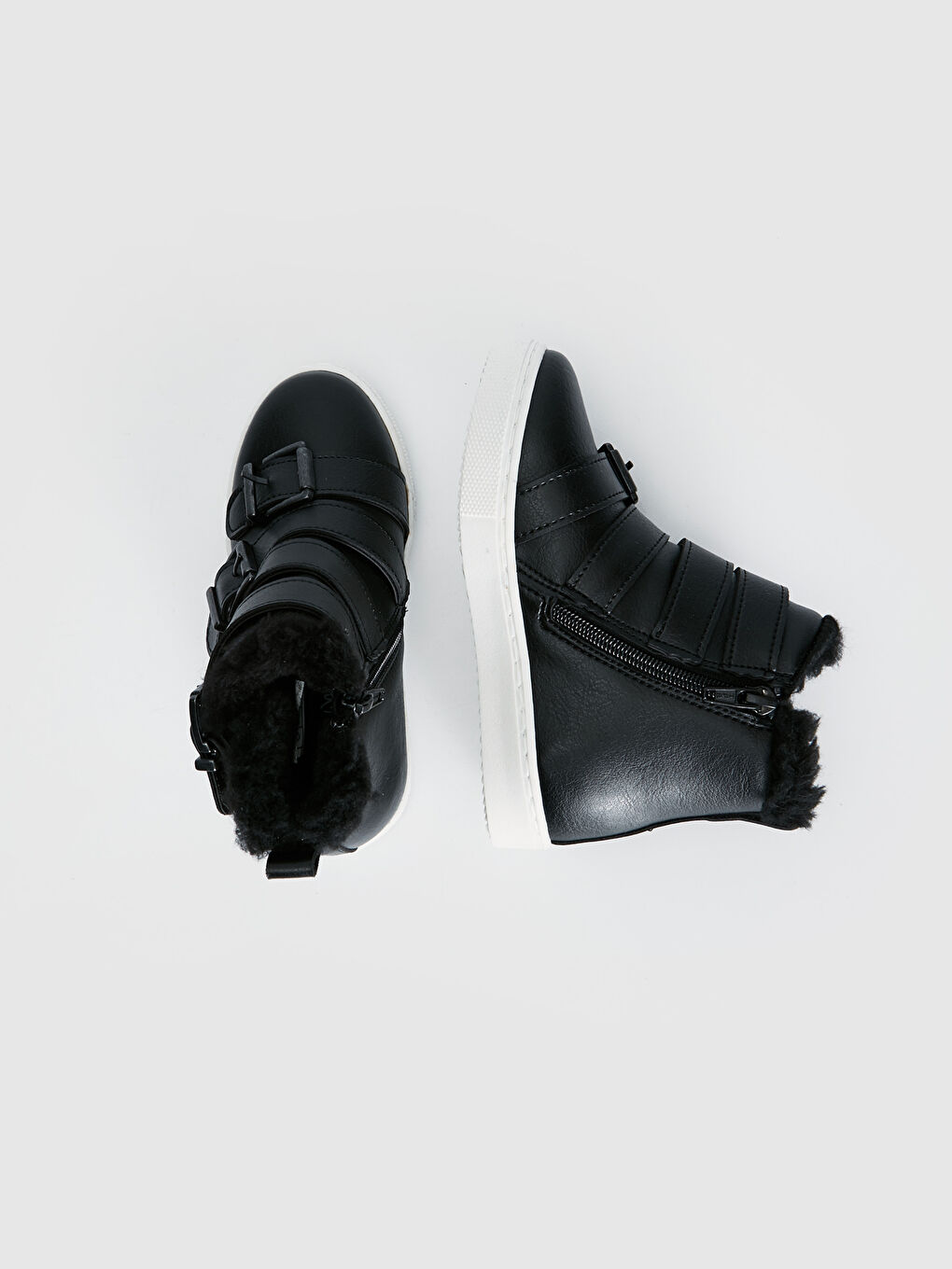 Siyah Tokalı Kız Çocuk Sneaker-1