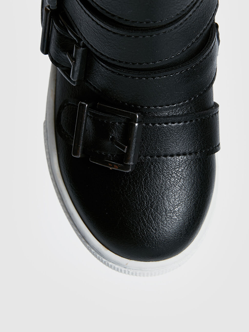Siyah Tokalı Kız Çocuk Sneaker-4
