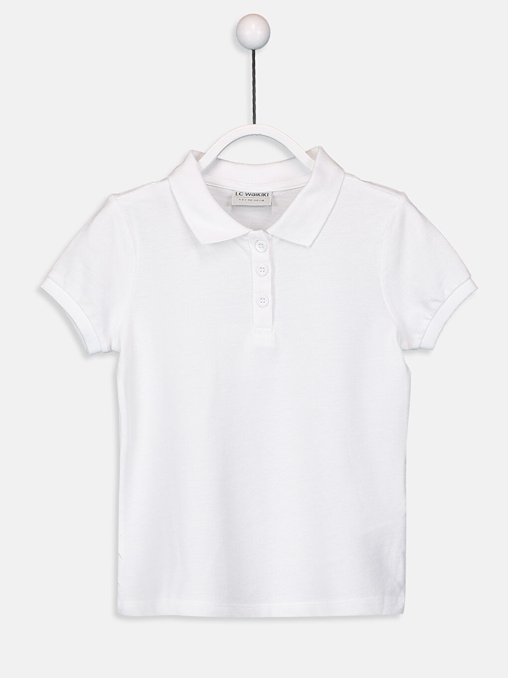 Polo Neck Basic Girls T-Shirt 2 Pack-3