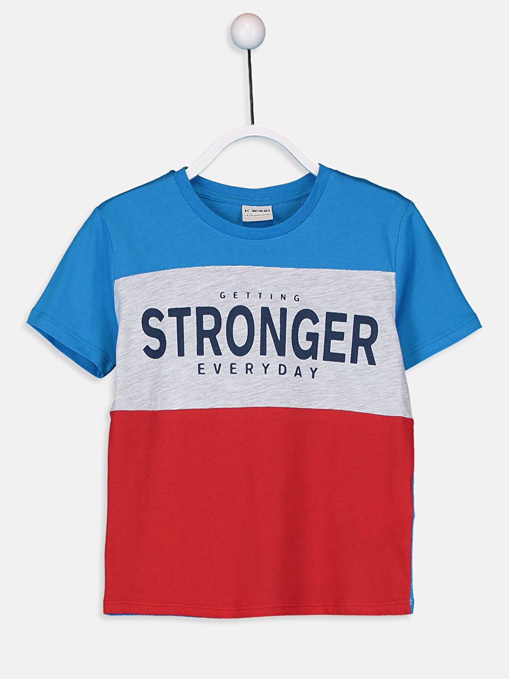 Mavi Bisiklet Yaka Kısa Kollu Erkek Çocuk Tişört