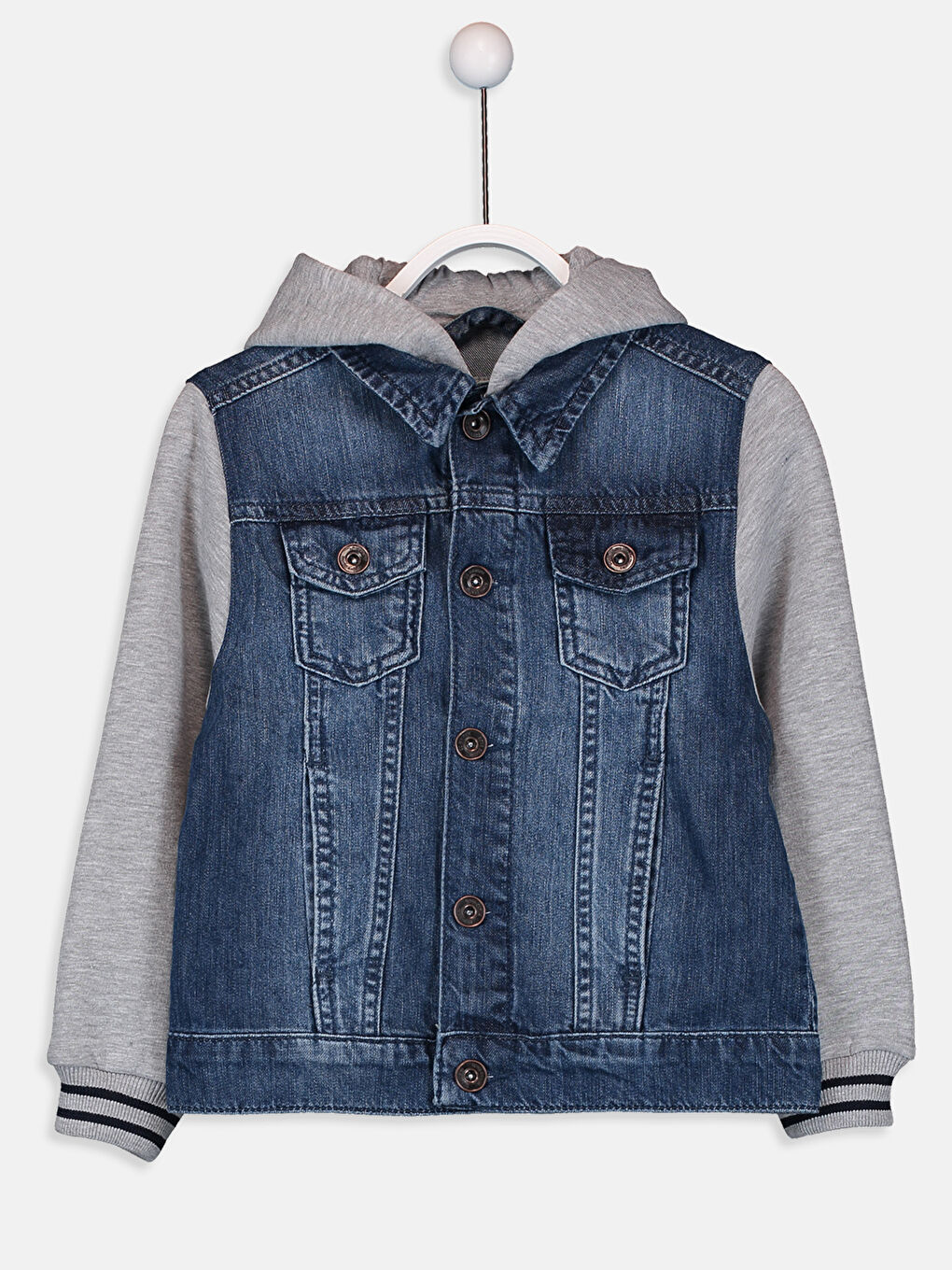 Orta İndigo Rodeo Jean Ceket