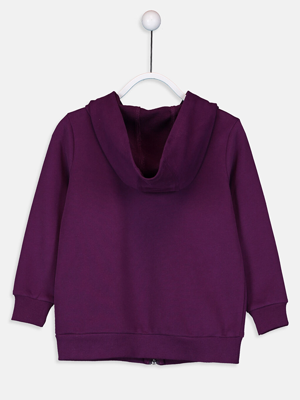 Koyu Mor Fermuarlı Sweatshirt-1