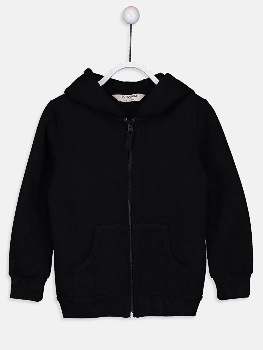 Girl BLACK Zip-Up Sweatshirt