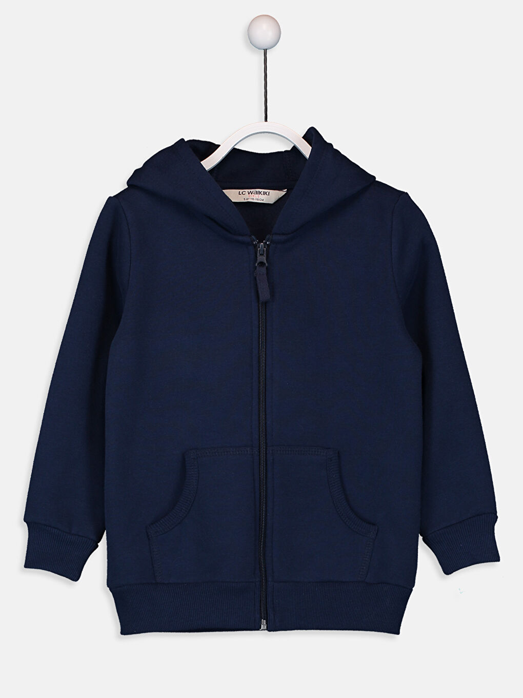 Girl NAVY Zip-Up Sweatshirt