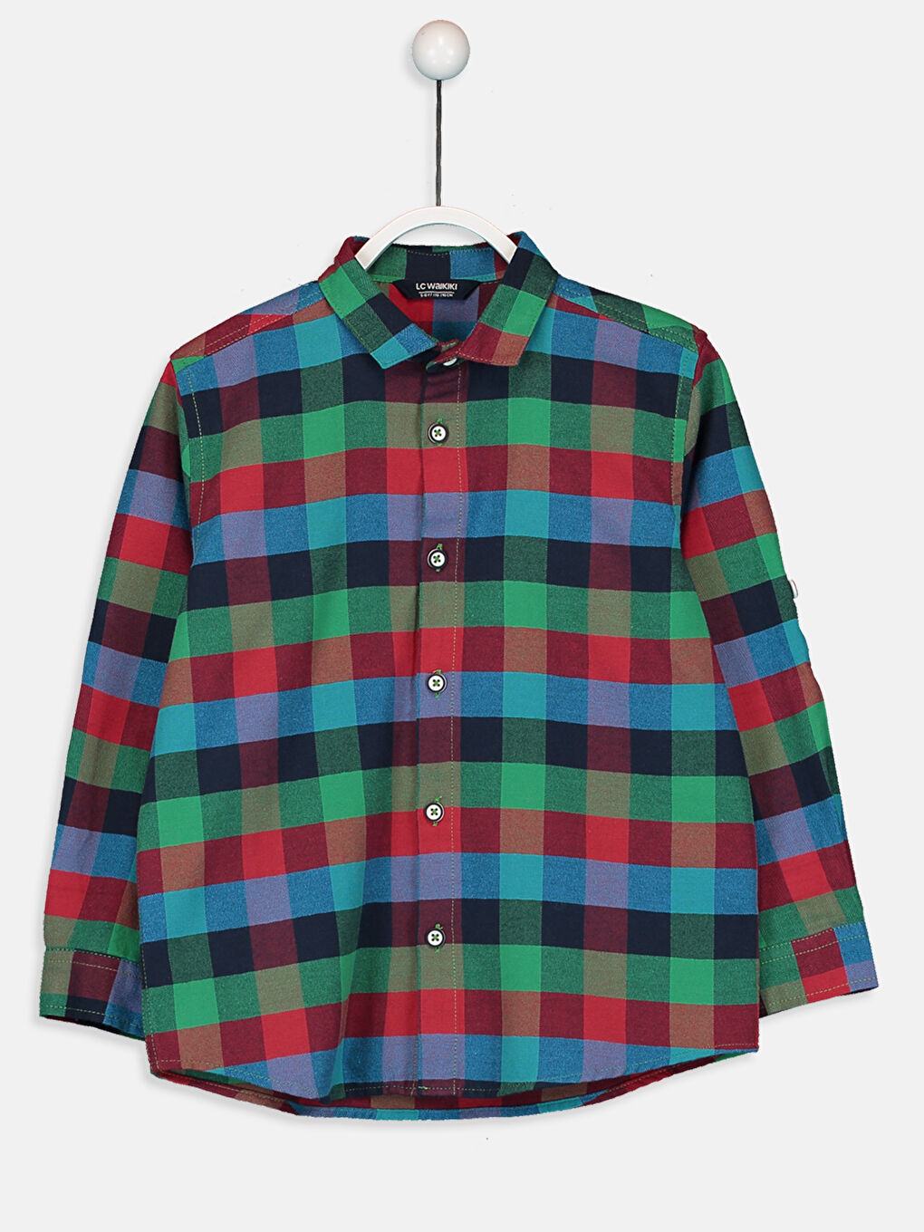 Lacivert Ekoseli Gömlek-1