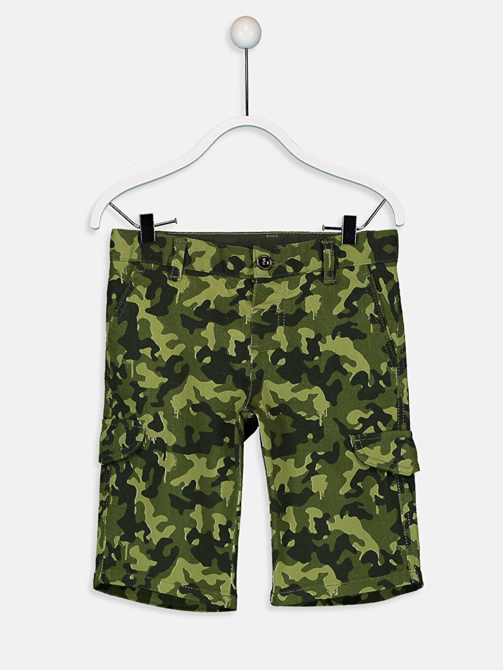 Haki Erkek Çocuk Gabardin Şort