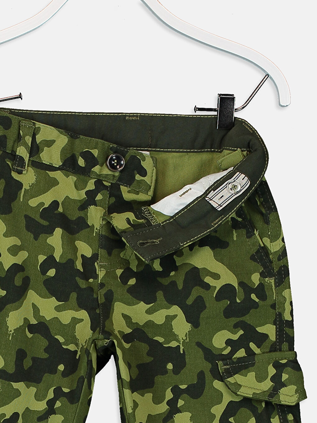 Haki Erkek Çocuk Gabardin Şort-2