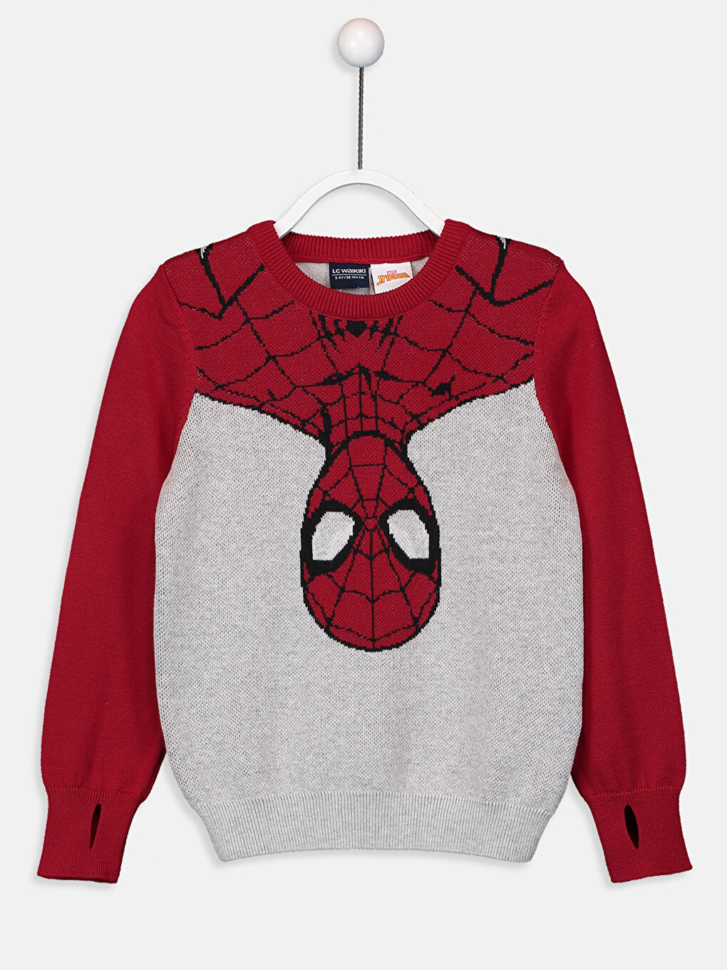 Gri Bisiklet Yaka Erkek Çocuk Kazak