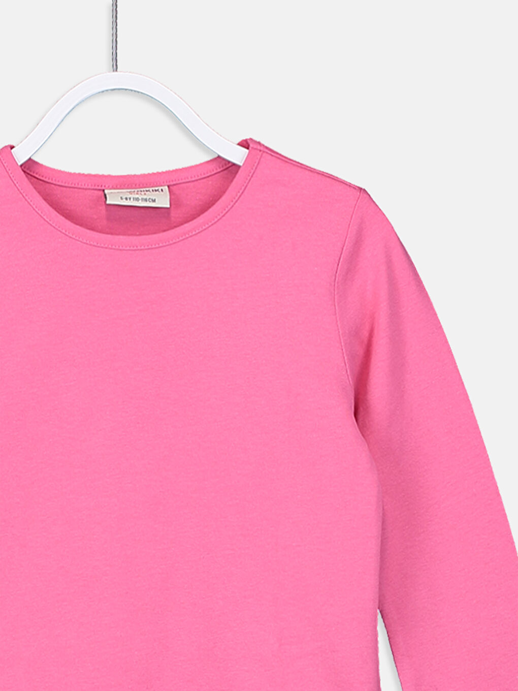 T-Shirt Basique à Manches Longues et Col Rond pour Filles-2