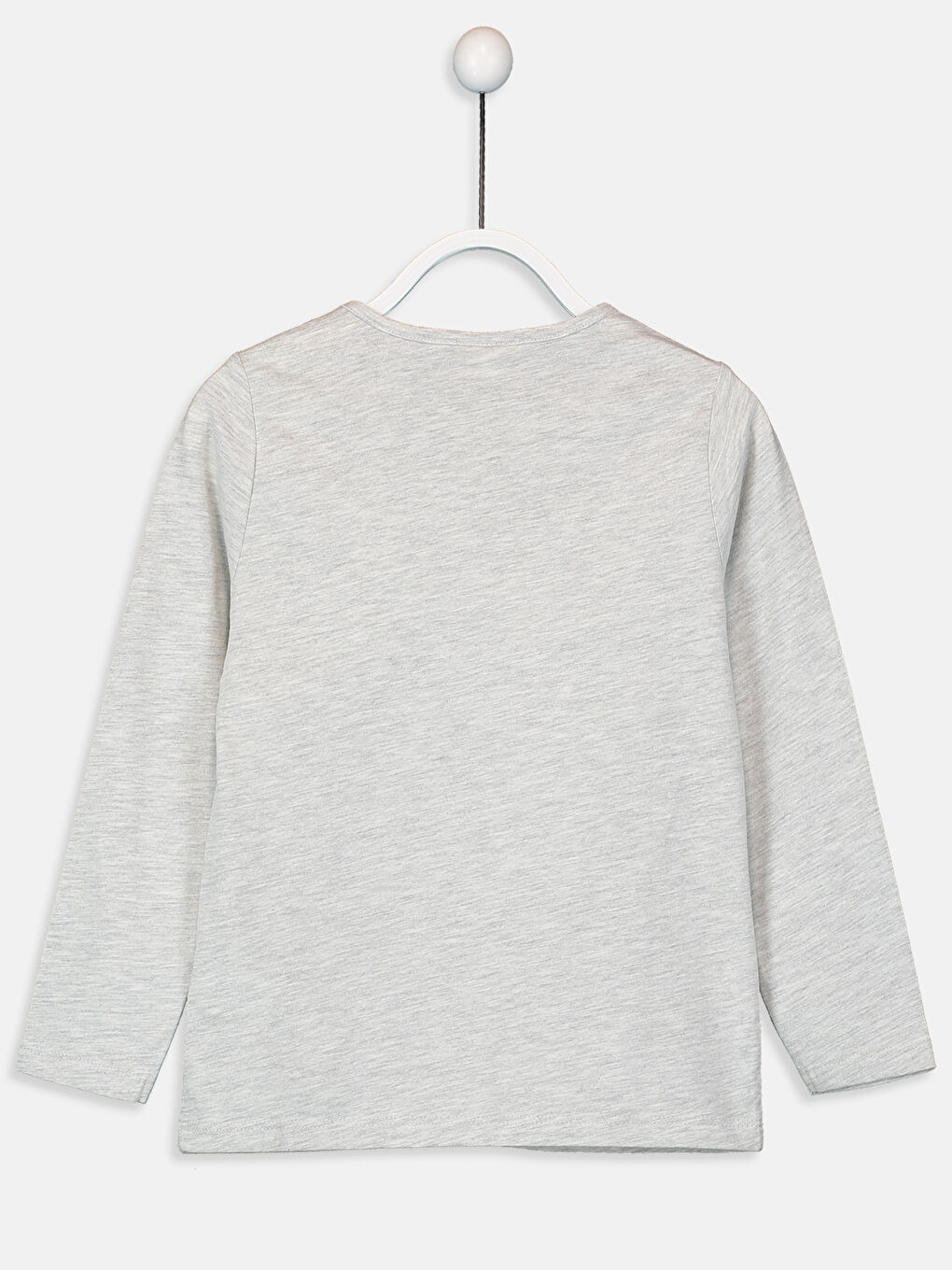 Crew Neck Long Sleeve Girls' T-Shirt-1
