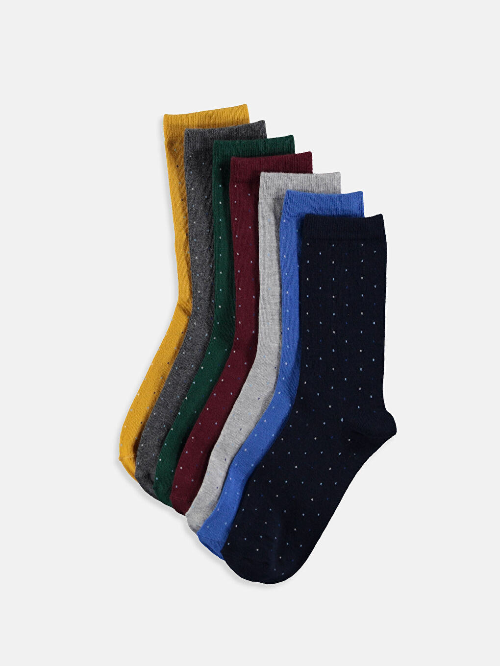 Karışık Renk İpliği Boyalı Soket Çorap