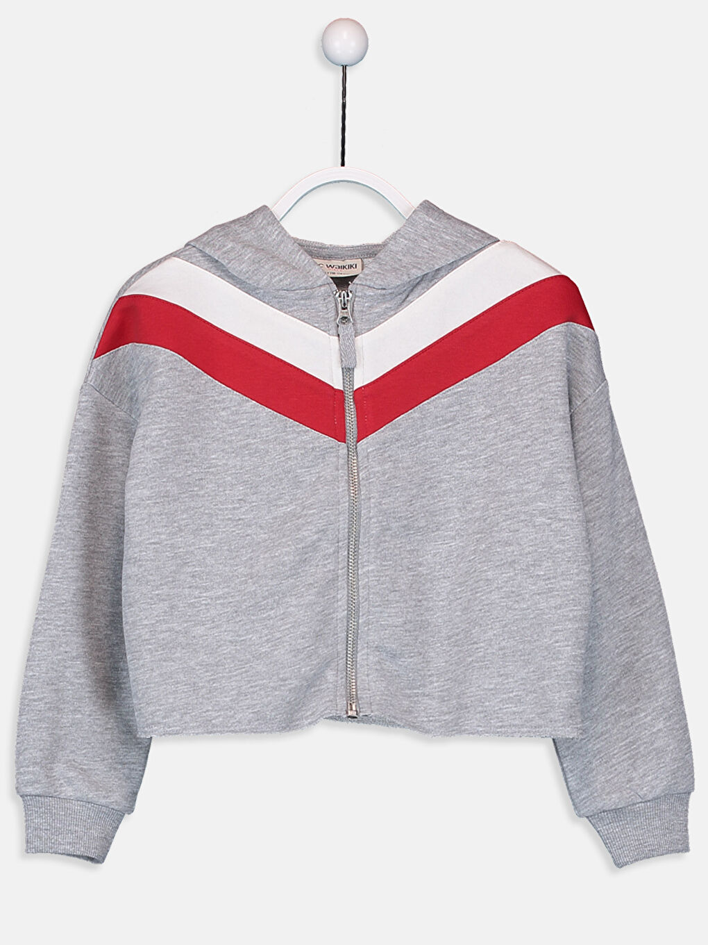 Girl GREY Zip-Up Sweatshirt