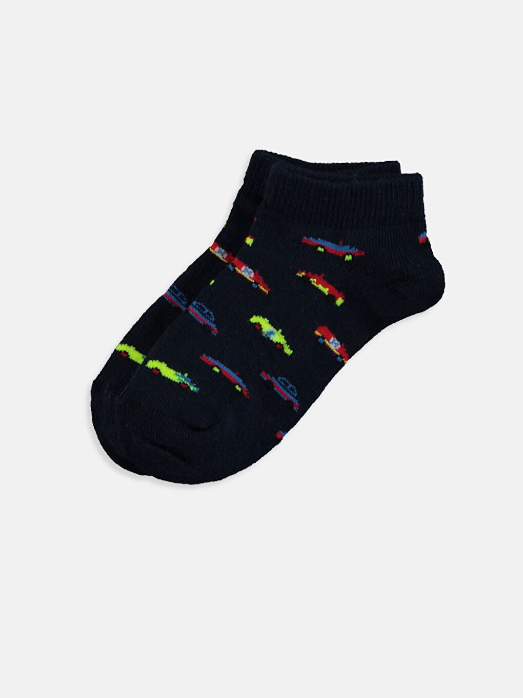 Karışık Renk İpliği Boyalı Patik Çorap-3