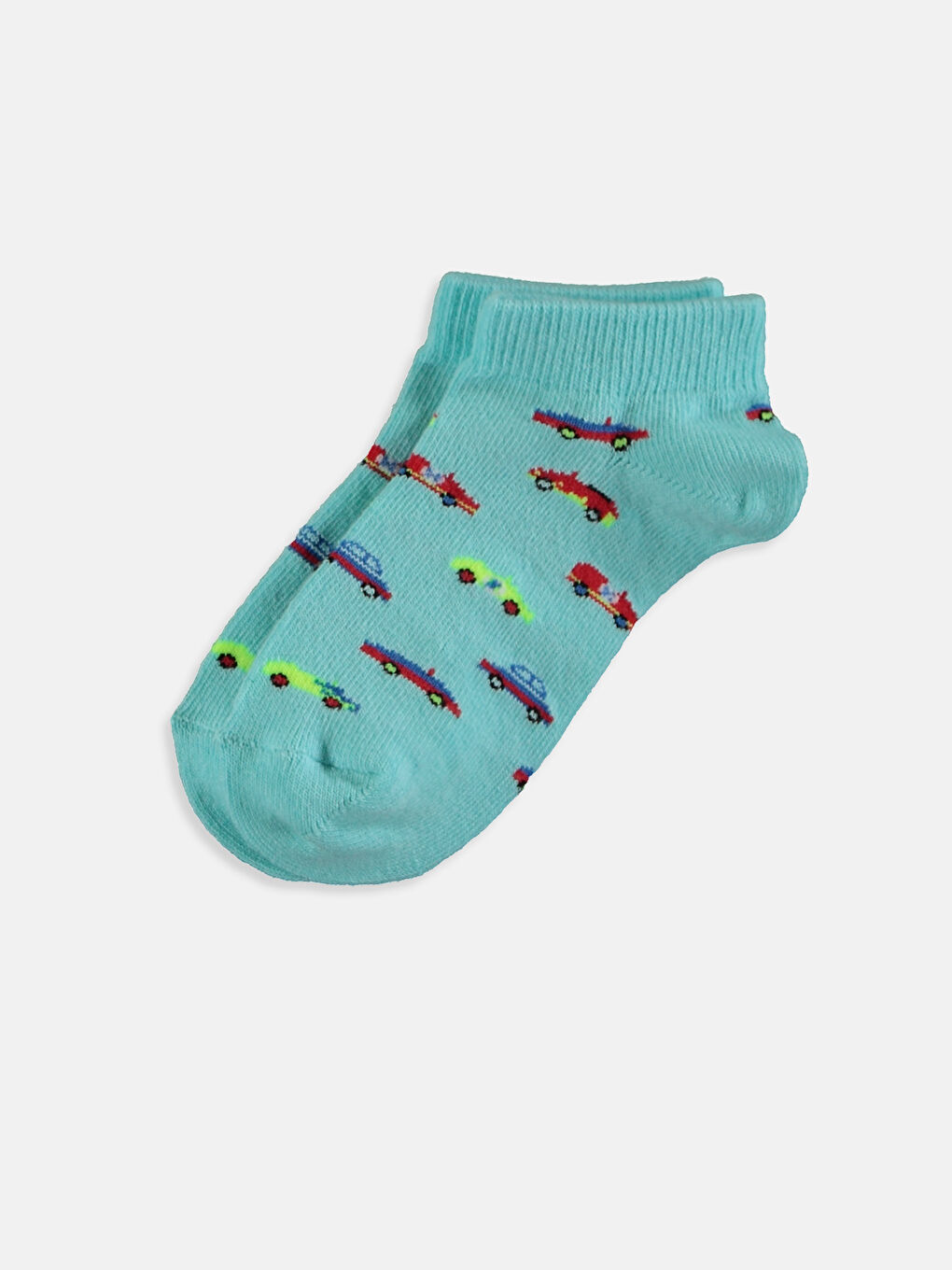 Karışık Renk İpliği Boyalı Patik Çorap-4