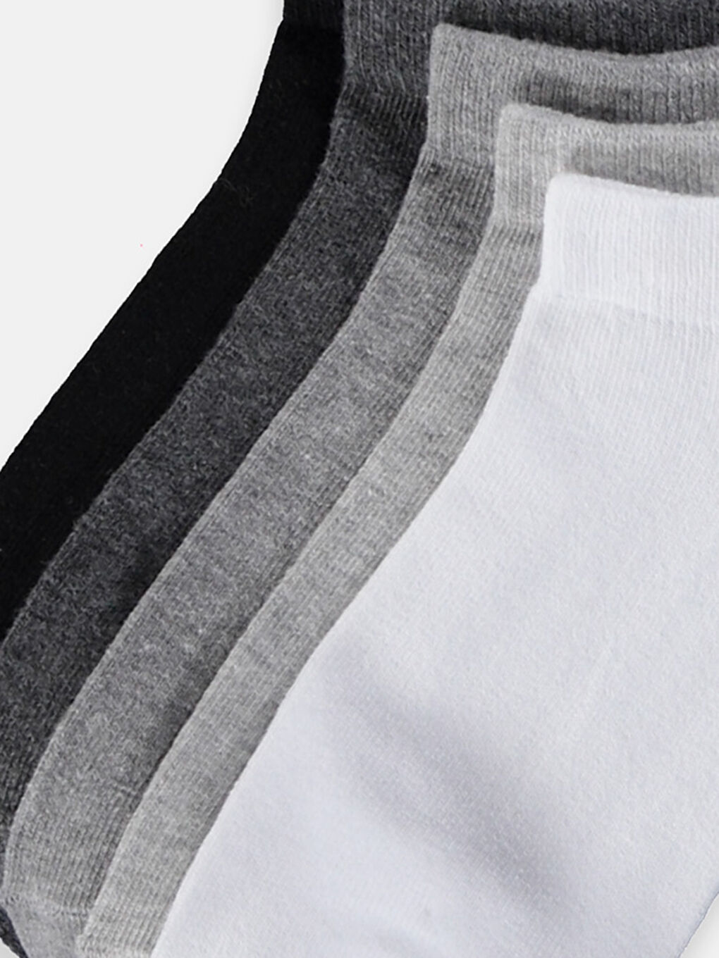 Karışık Renk İpliği Boyalı Patik Çorap-6