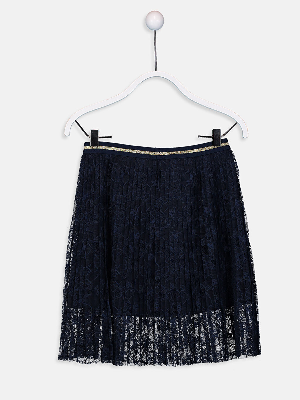 Дівчина ТЕМНО-СИНІЙ Спідниця-1