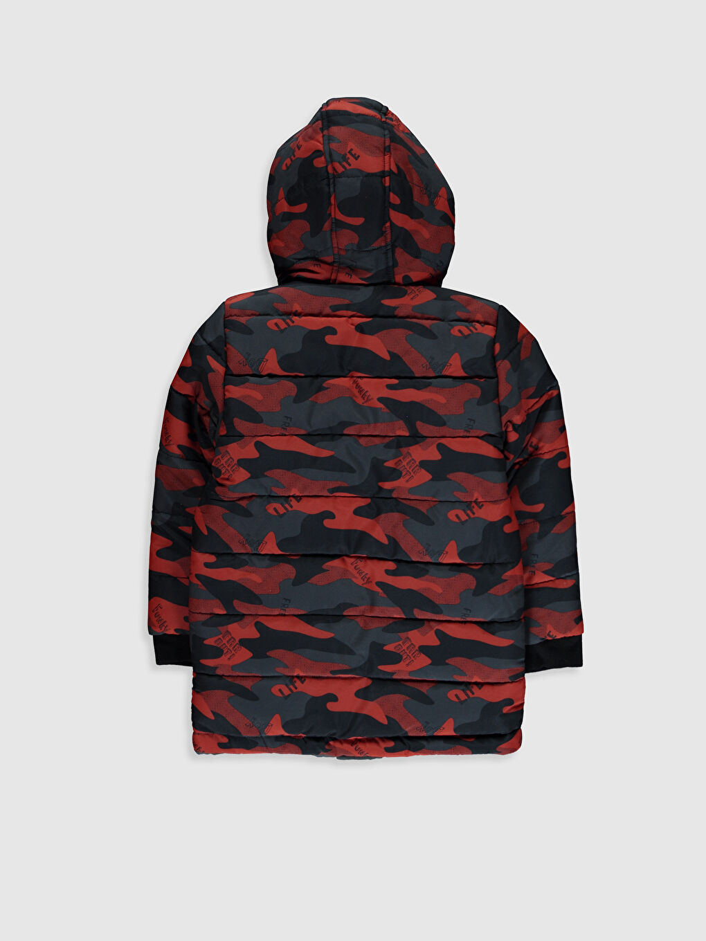 Ұлдар қызғылт сары түс Пуховик пальто-3