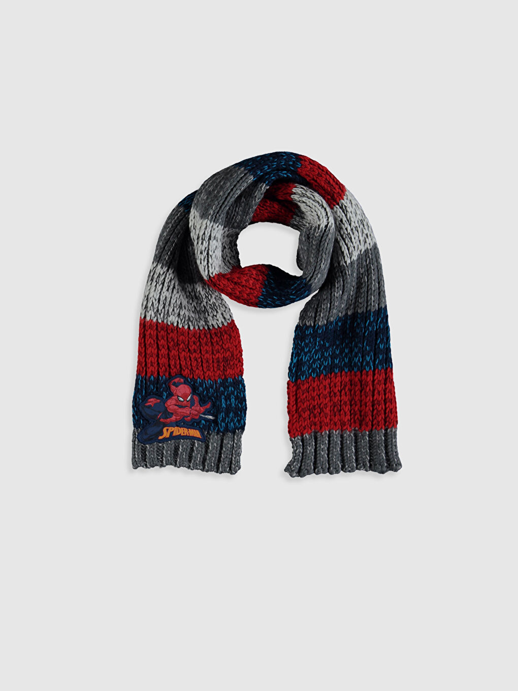 Boy’s Spiderman Printed Tricot Scarf and Beret-2