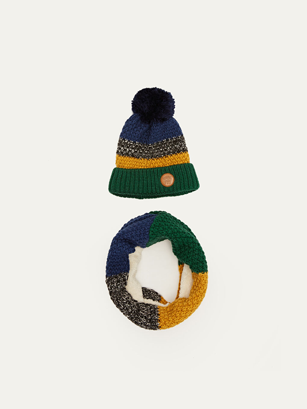 Karışık Erkek Çocuk Triko Boyunluk ve Bere