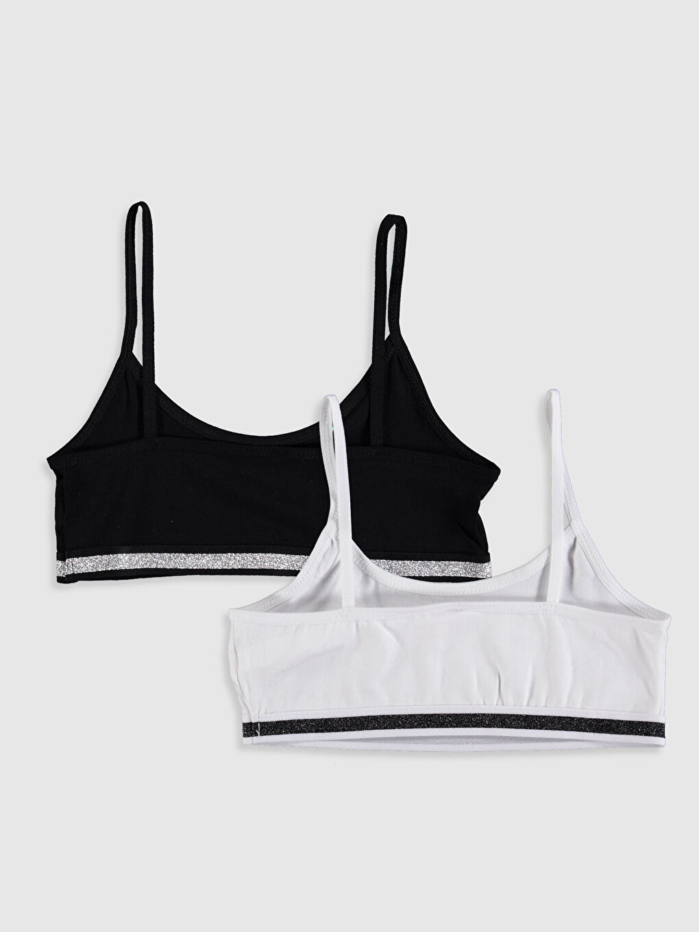 Beyaz Kız Çocuk Pamuklu Büstiyer 2'li-1