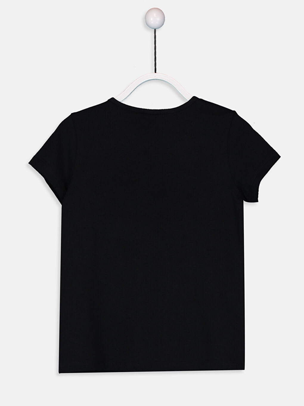 Crew Neck Short Sleeve Girls' T-Shirt-1