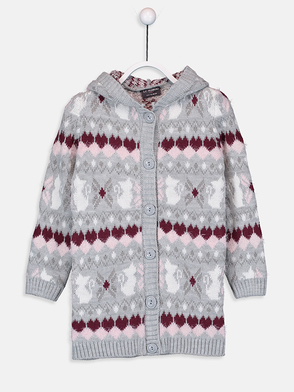 Кардиган с капюшоном для девочек