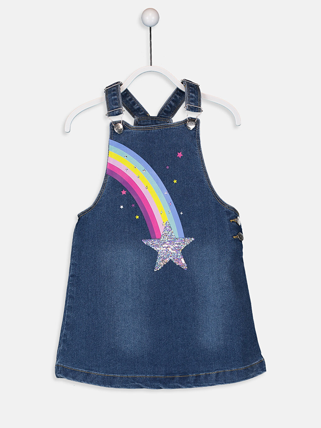 İndigo Kız Çocuk Jean Elbise