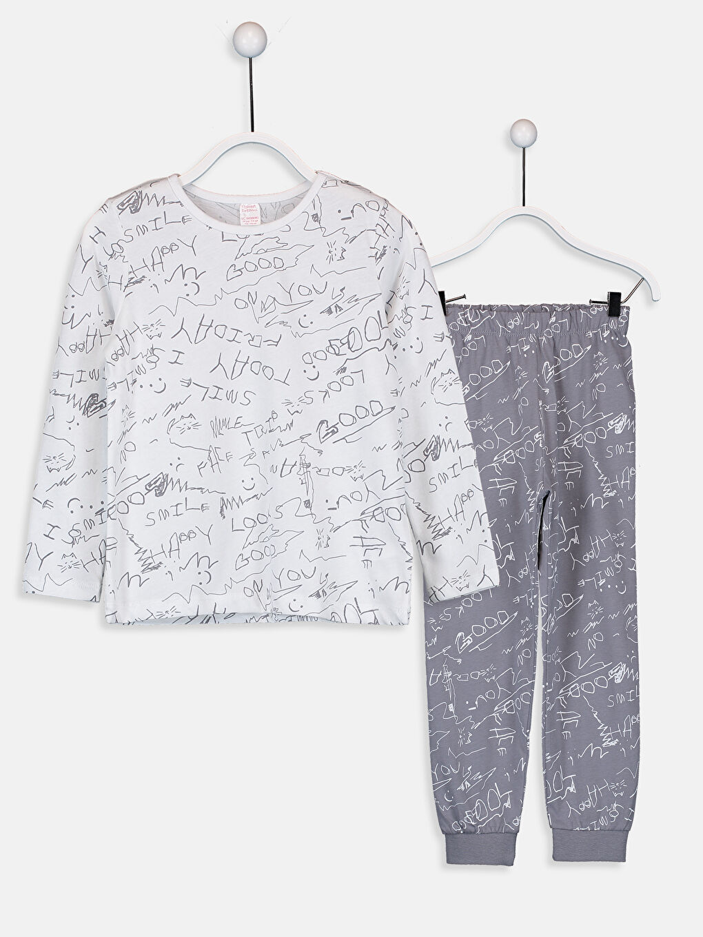 Девочки Белый Пижамный комплект