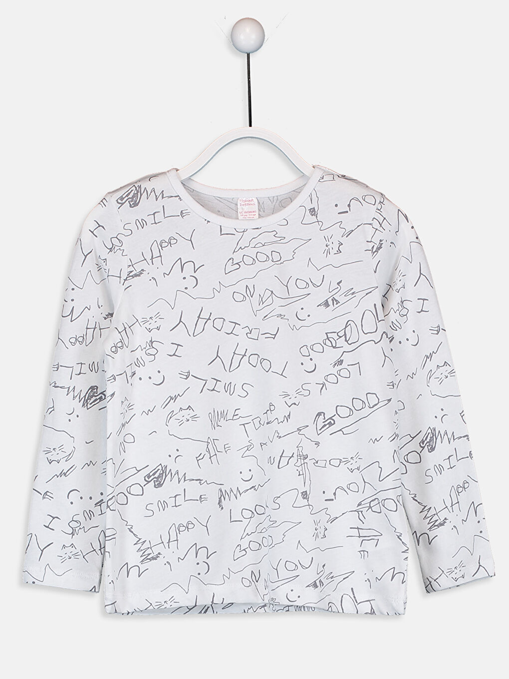 Девочки Белый Пижамный комплект-2