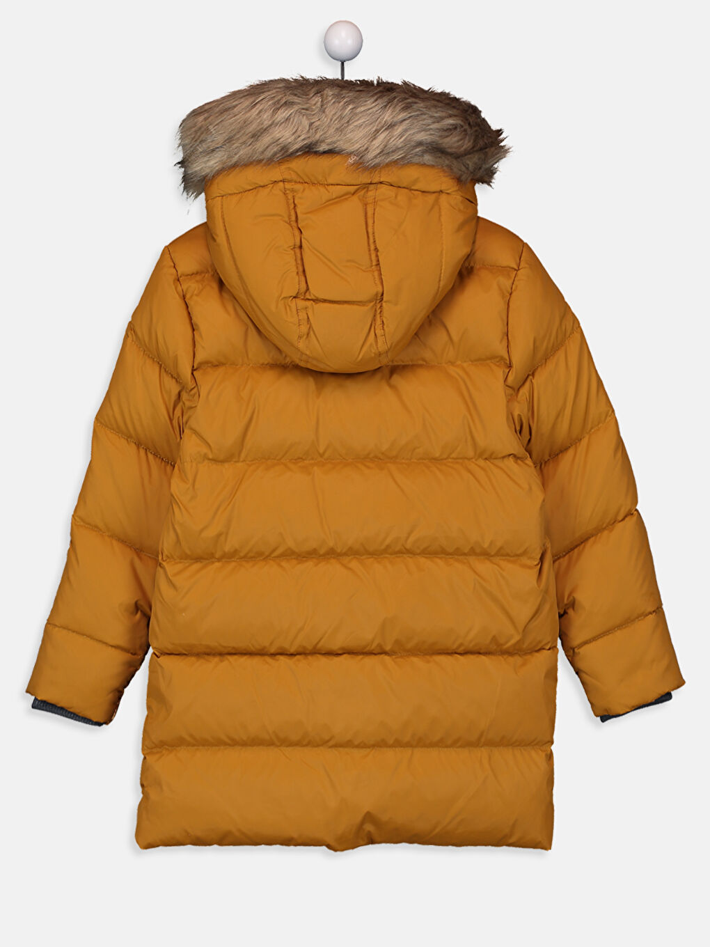 Koyu Sarı Şişme Mont-2