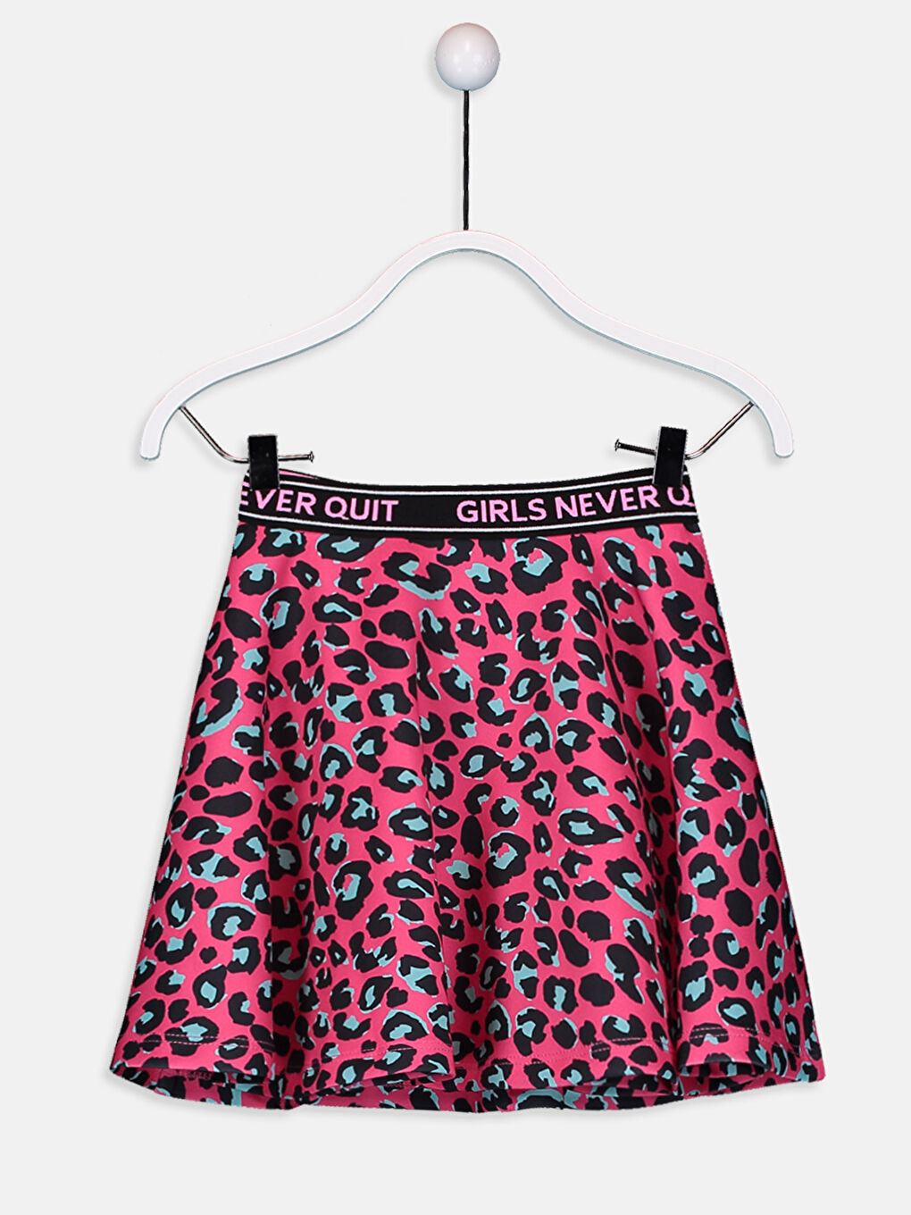 Fuşya Baskılı Etek