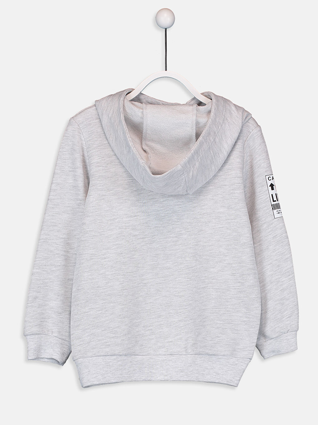 Açık Gri Melanj Sweatshirt-1