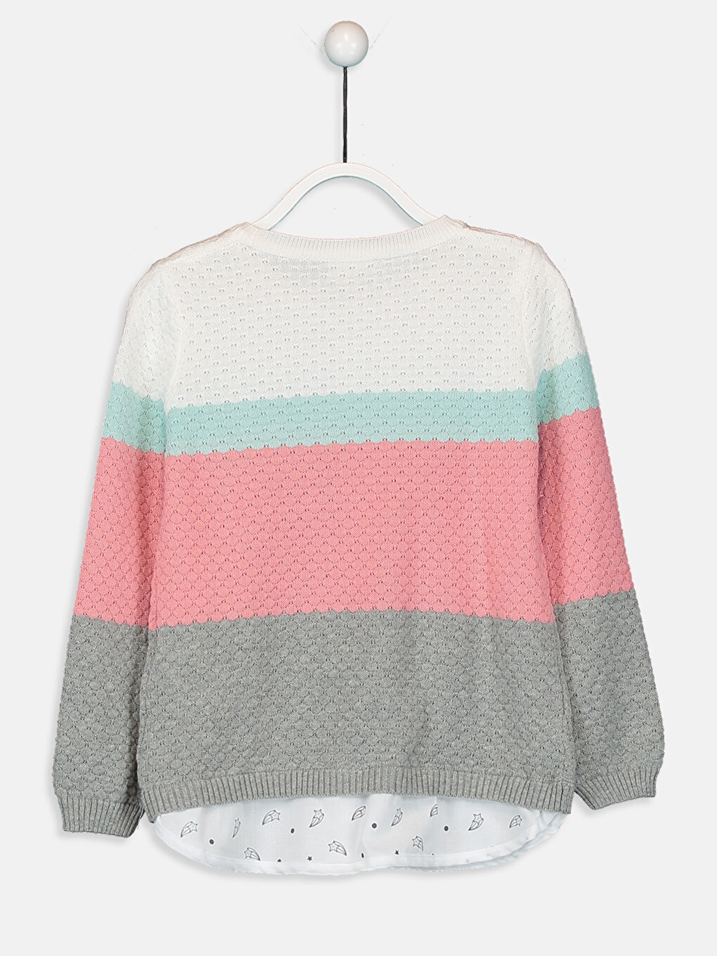 كنزة صوفية وردي فتاة-1