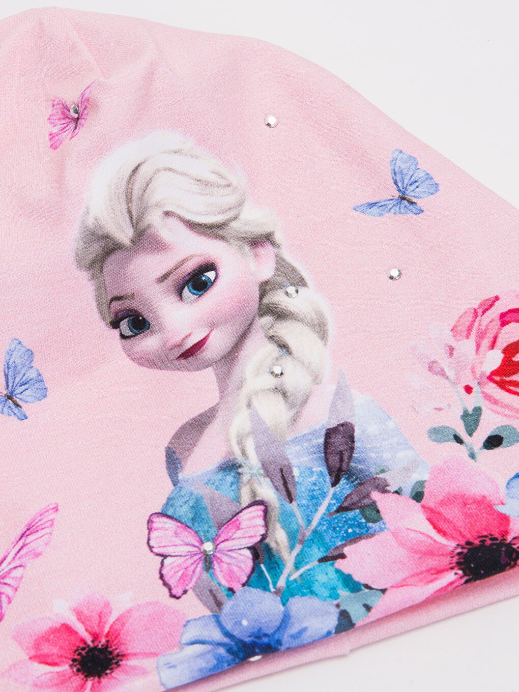 Açık Pembe Baskılı Bere-1