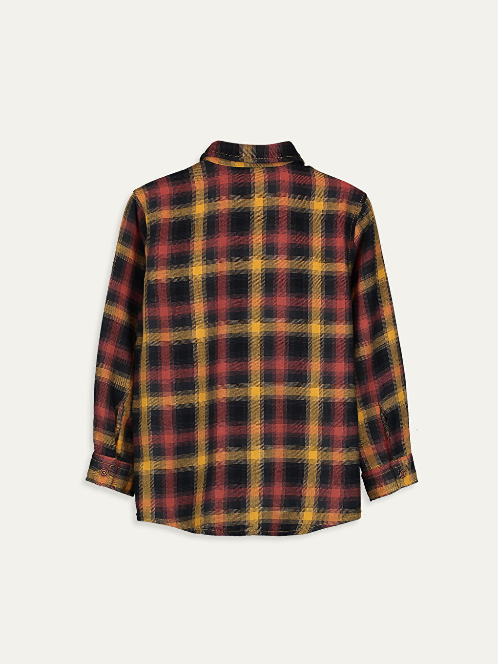 Turuncu Ekoseli Gömlek-1