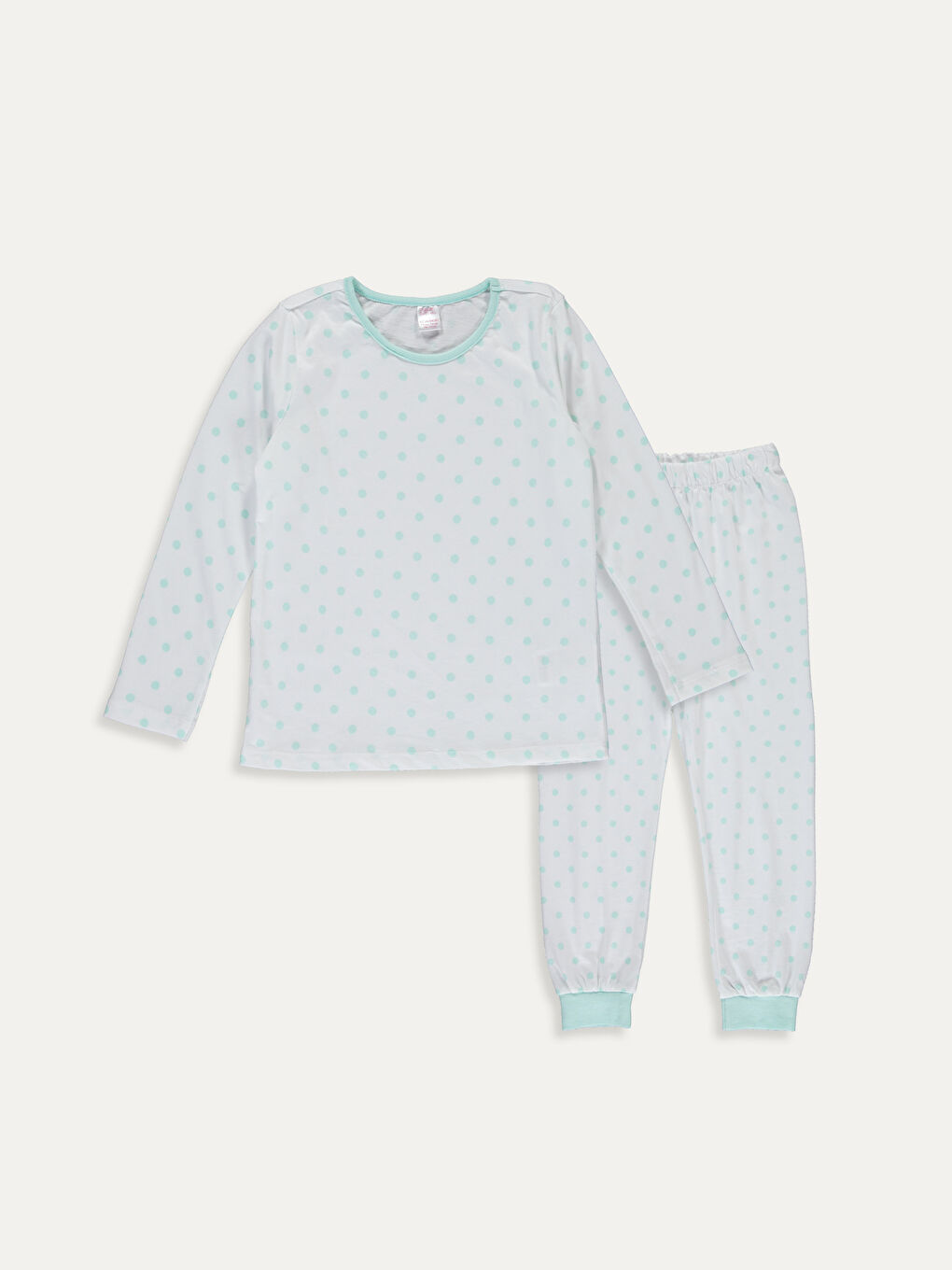 Beyaz Baskılı Pijama Takım