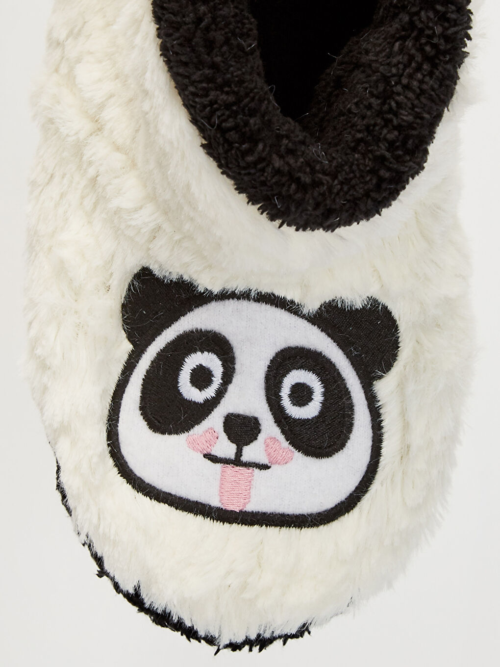 Beyaz Kız Çocuk Nakışlı Peluş Ev Botu-12