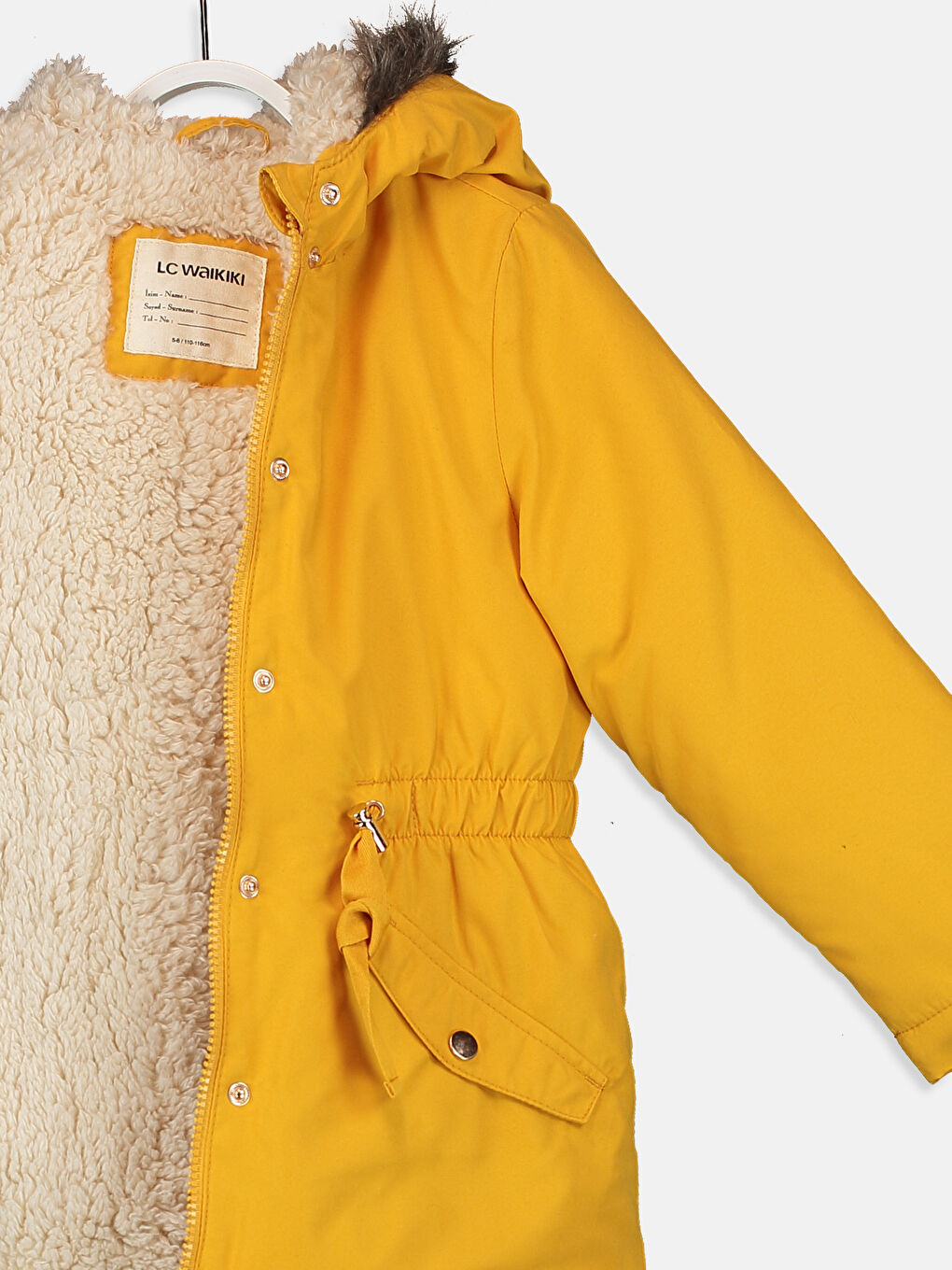 LCW Kids Girl YELLOW Overcoat -9W6144Z4-FNK