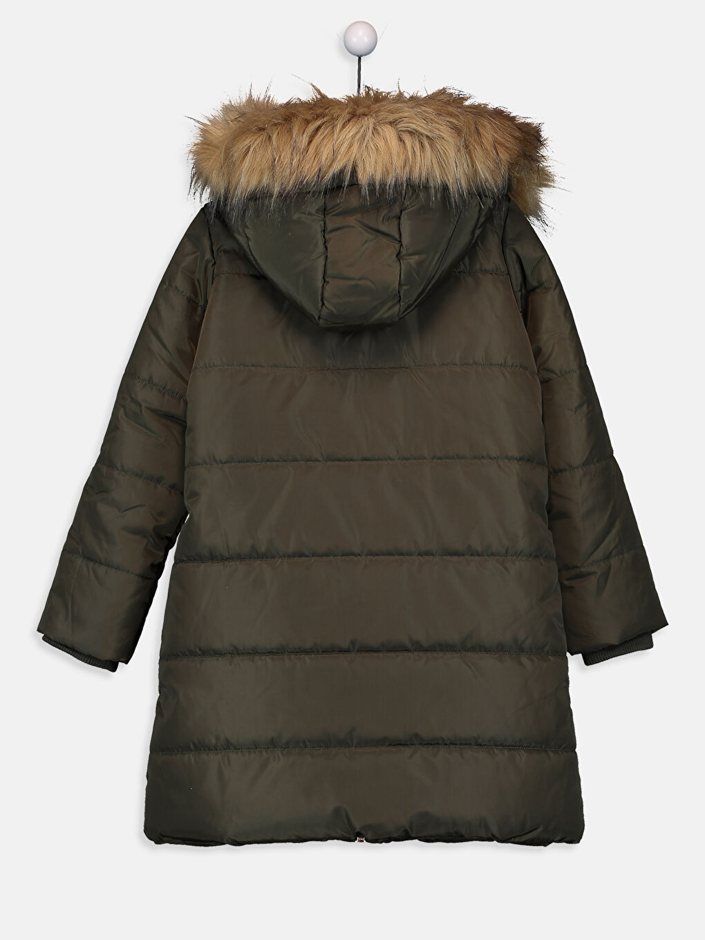 معطف طويل كاكي فتاة-1