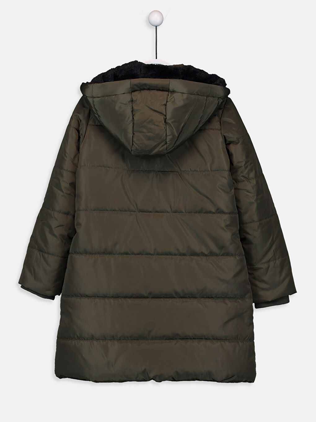 معطف طويل كاكي فتاة-2