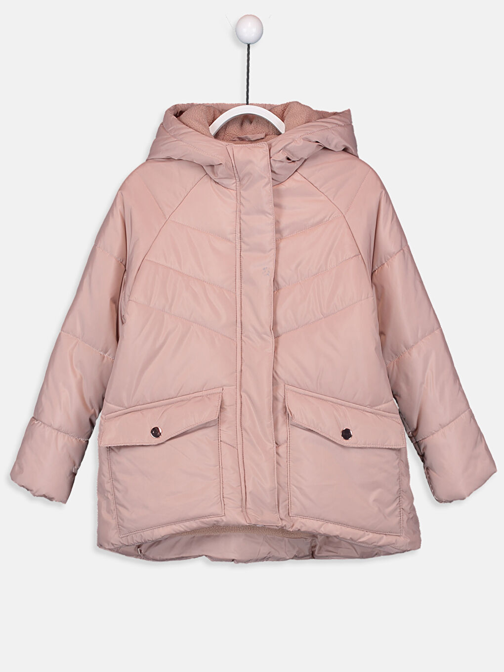 Hooded Girls Thick Coat