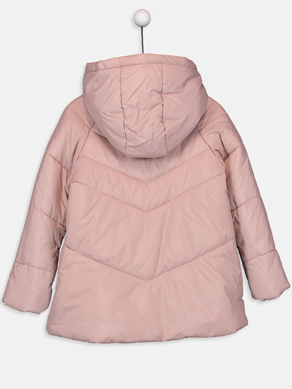 Hooded Girls Thick Coat-1